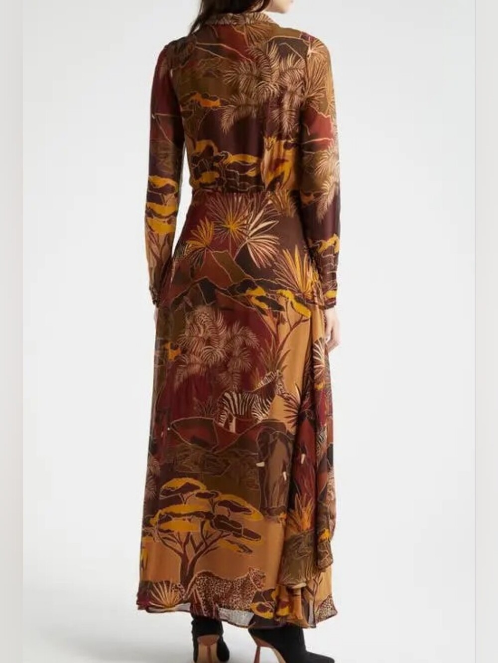 NWT FARM RIO | $240 Caramel Savana Dream Maxi Dress - Picture 6 of 15
